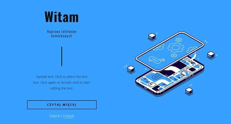 Naprawa telefonów komórkowych Szablony do tworzenia witryn internetowych