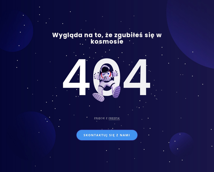 404 strona Motyw WordPress