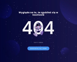 404 Strona - Darmowy Szablon