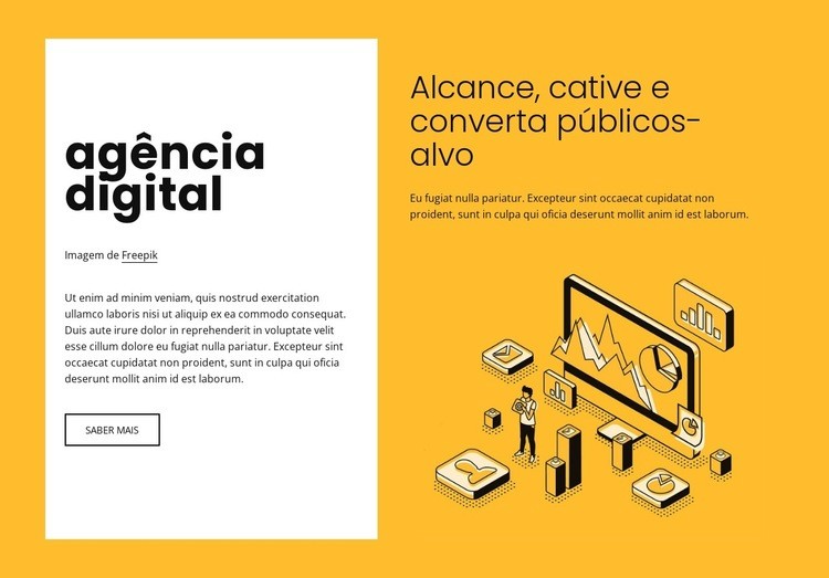 Marketing digital para marcas em crescimento Design do site