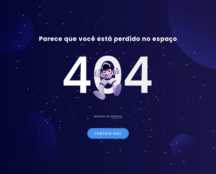 Página 404 Design do site