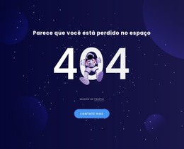 Página 404 Modelo Limpo E Mínimo