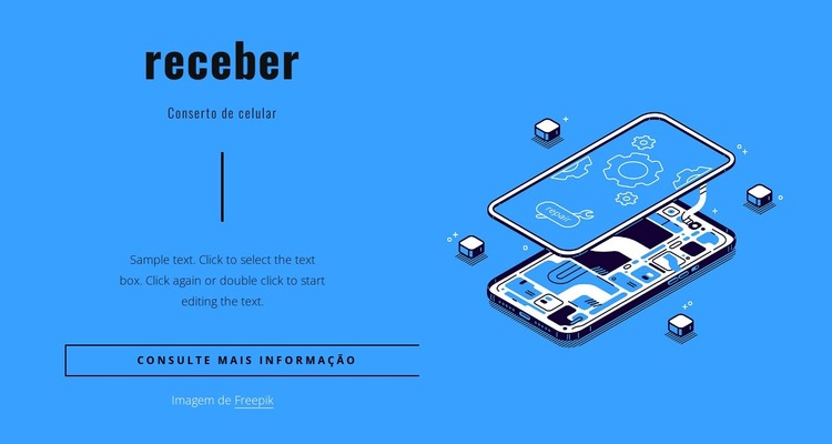 Reparação de telemóveis Modelo HTML