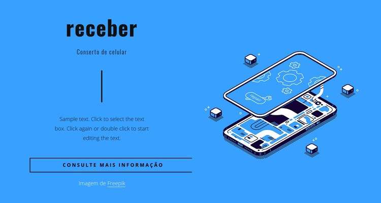 Reparação de telemóveis Modelo HTML5
