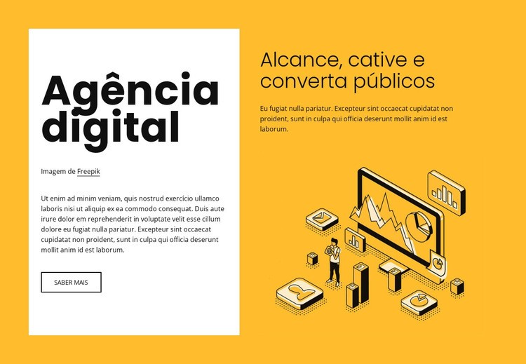 Marketing digital para marcas em crescimento Modelo HTML5