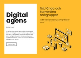 Digital Marknadsföring För Växande Varumärken - Nedladdning Av HTML-Mall