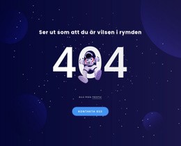 404 Sida - Kreativ Mångsidig Mall