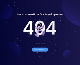 404 Sida – Responsivt WordPress-Tema