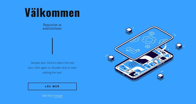 Mobiltelefon reparation WordPress -tema