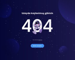 404 Sayfası Temiz Ve Minimal Şablon