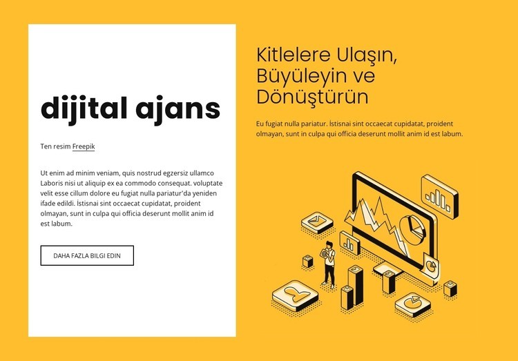 Büyüyen markalar için dijital pazarlama Web sitesi tasarımı