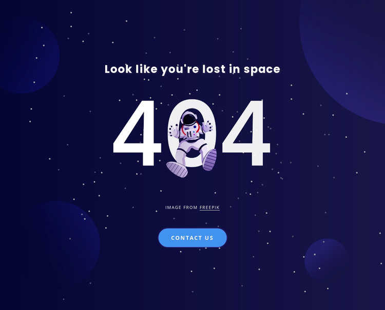 404 page Web Design