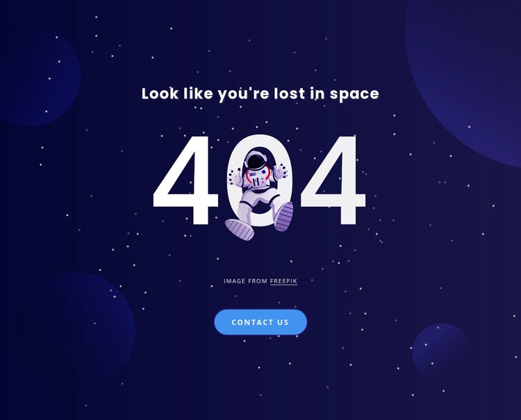 404 page Web Page Designer