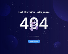 404 Page - Web Page Mockup Template