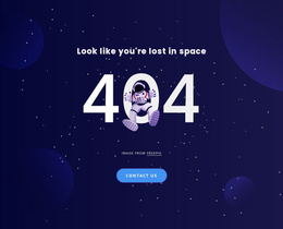 404 Page Bootstrap 4