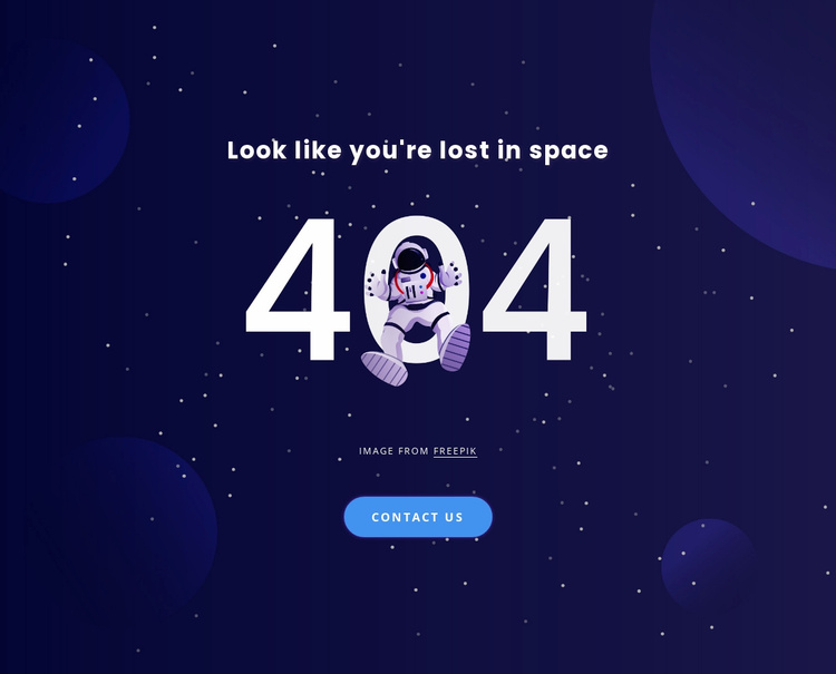 404 page Website Template