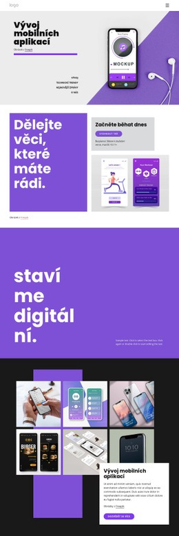 Vývoj Mobilních Aplikací – Jednoduchá Šablona Webu