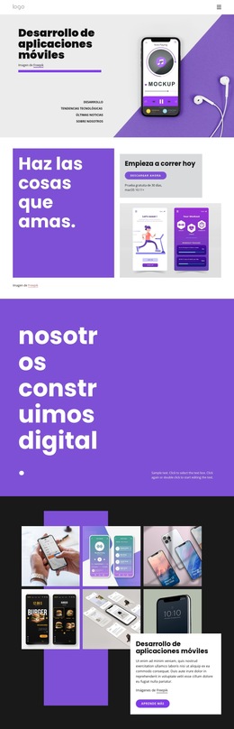 Desarrollo De Aplicaciones Móviles - Plantilla De Sitio Web Gratuita