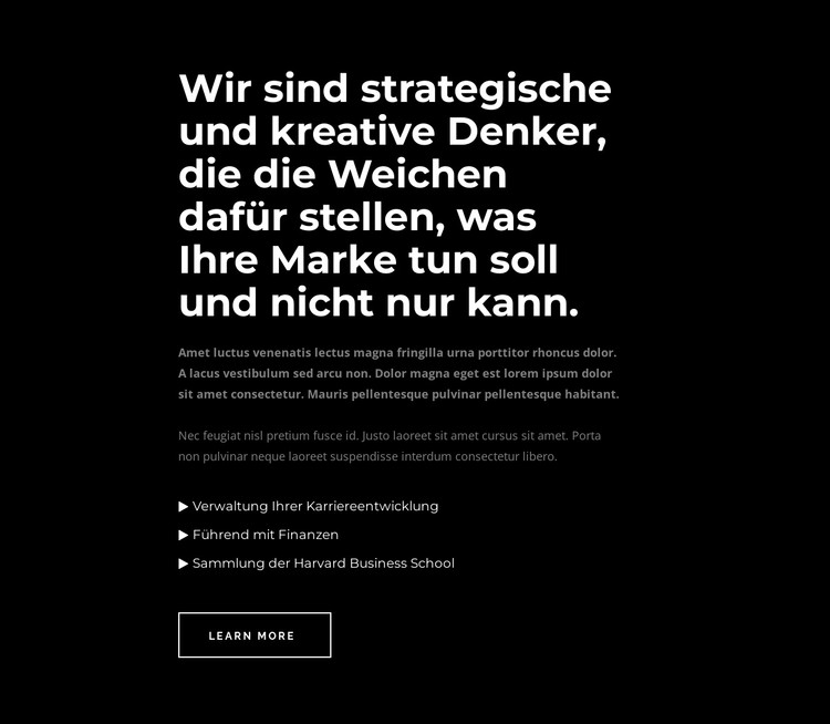 Wir sind kreative Denker CSS-Vorlage