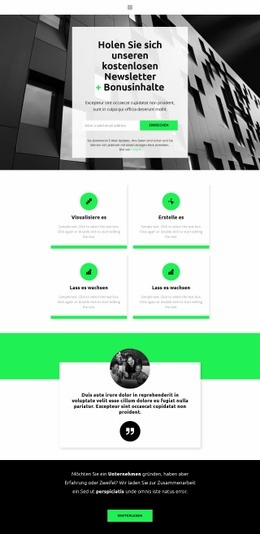 Erhalten Sie Eine Kostenlose Chance - HTML5-Zielseite