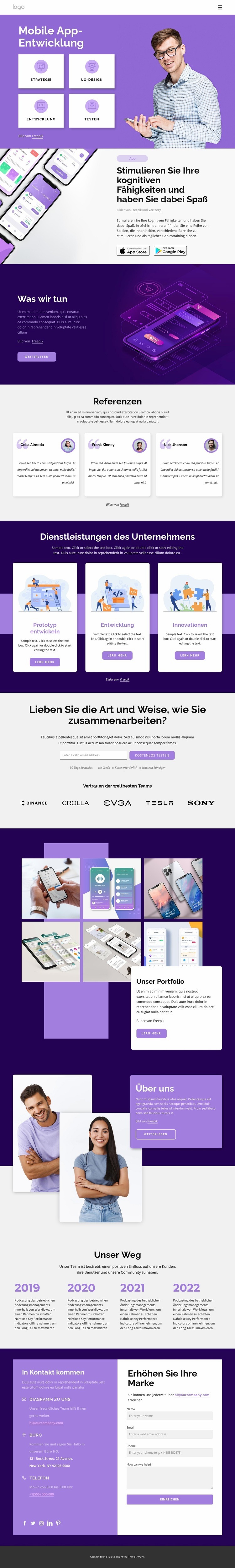 Digitale Firma Website Builder-Vorlagen