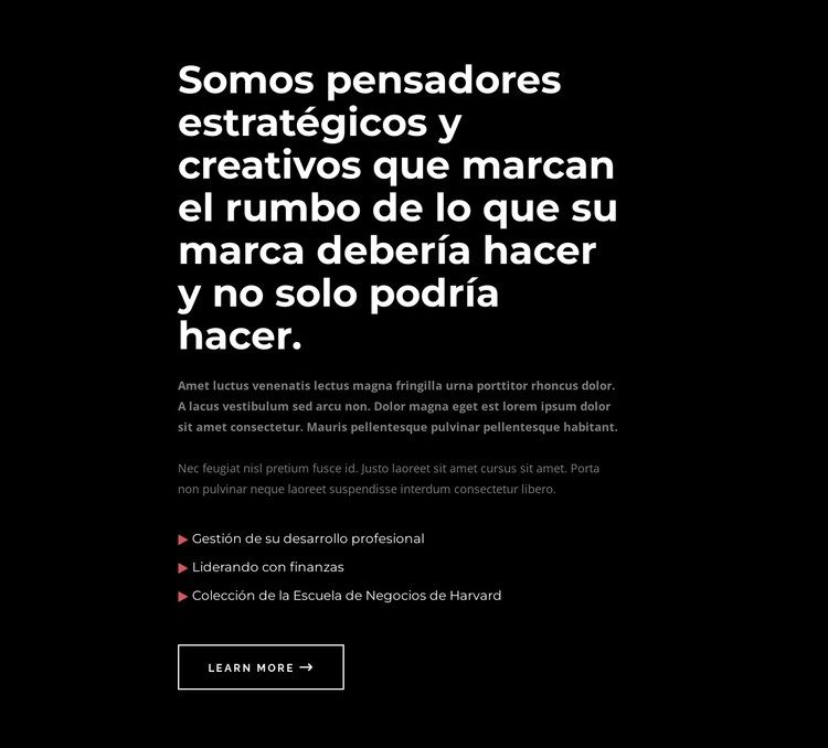 Somos pensadores creativos Plantilla CSS