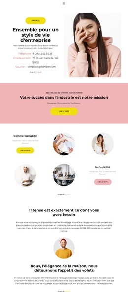 Avantages Clés - Meilleur Modèle D'Une Page