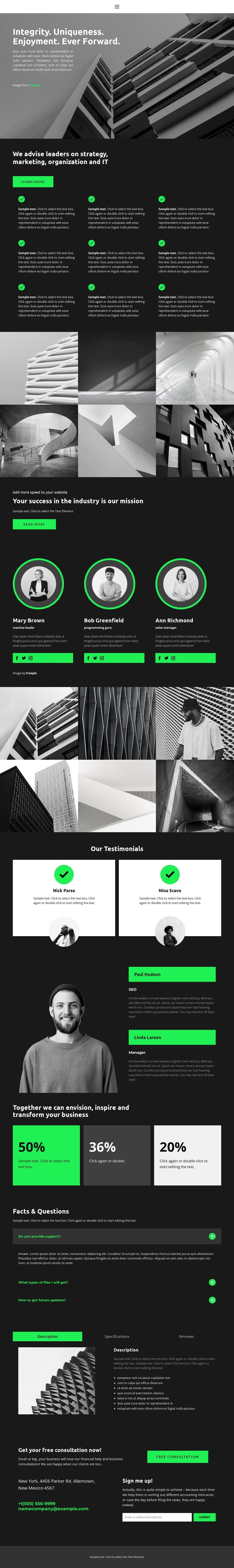 Together we go to the goal HTML Template
