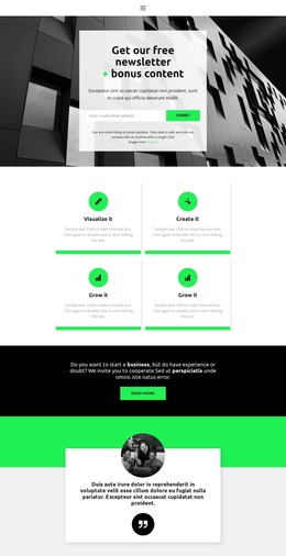 Get A Free Chance - HTML5 Landing Page