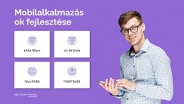 Android Fejlesztők Céloldal Sablon