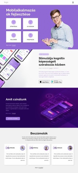 Digitális Cég - Egyszerű Webhelysablon