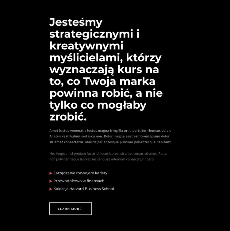 Jesteśmy kreatywnymi myślicielami Szablony do tworzenia witryn internetowych