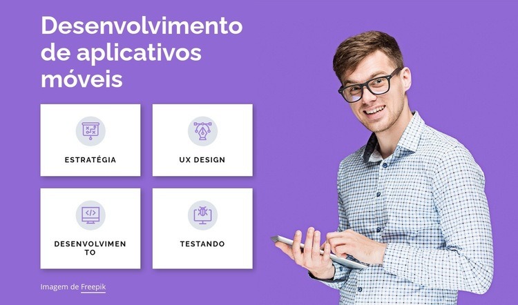 desenvolvedores Android Landing Page