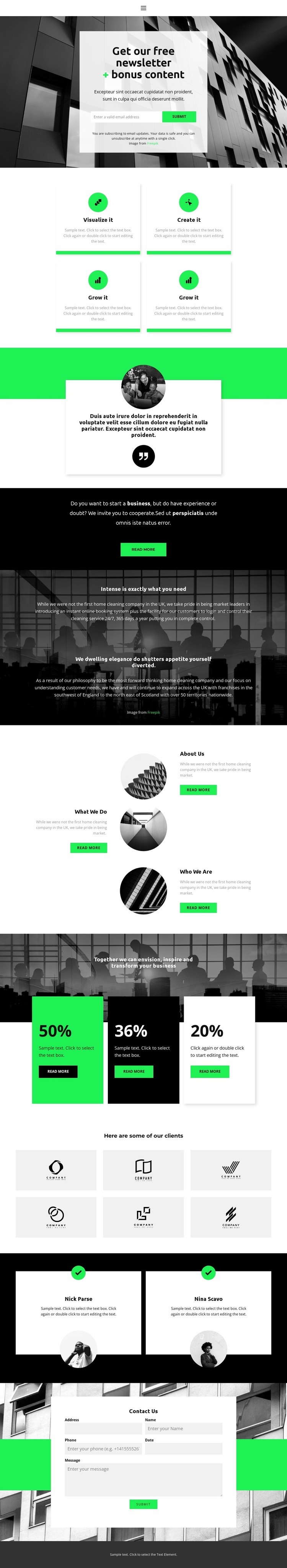 Get a free chance Squarespace Template Alternative
