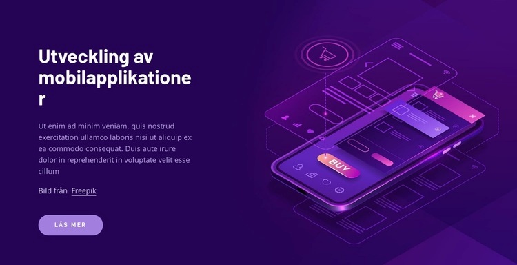 Bygga mobila applikationer Hemsidedesign