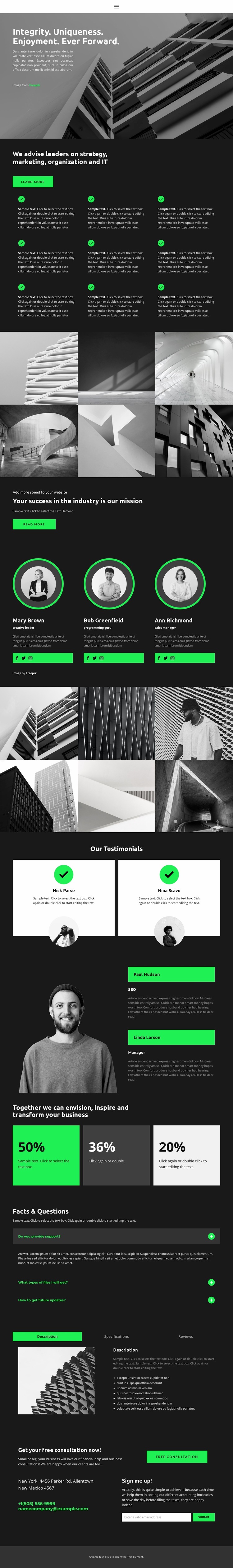 Together we go to the goal Website Builder Templates