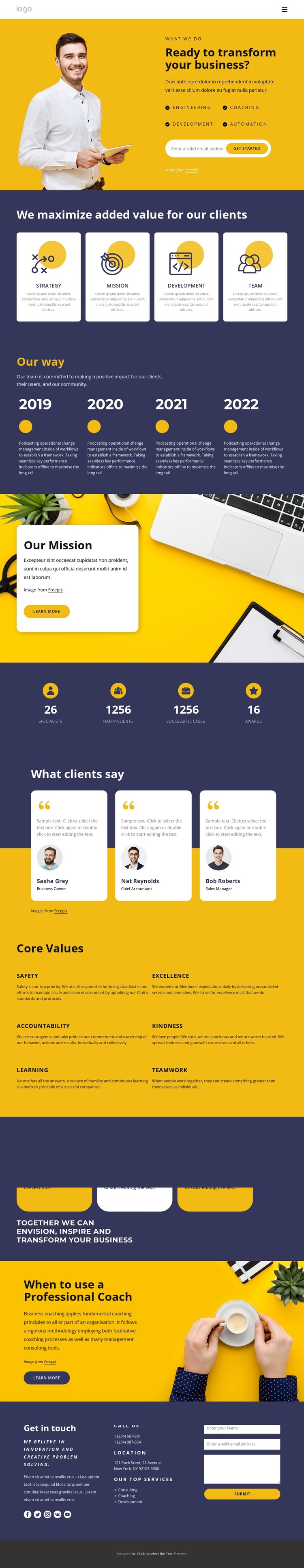 We believe in innovations CSS Template