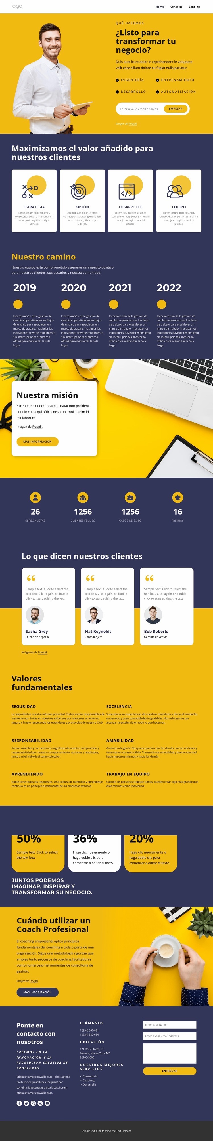 Creemos en las innovaciones Creador de sitios web HTML