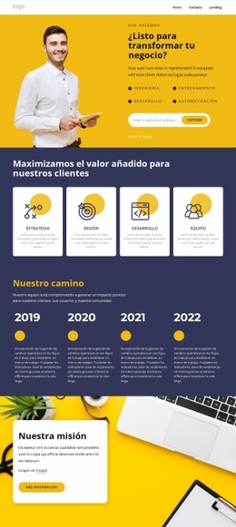 Diseño Del Sitio Para Creemos En Las Innovaciones