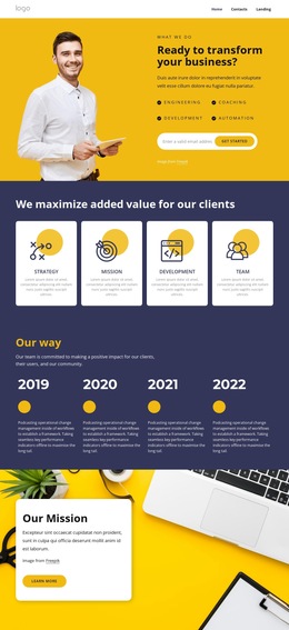 We believe in innovations - HTML5 Template by Nicepage