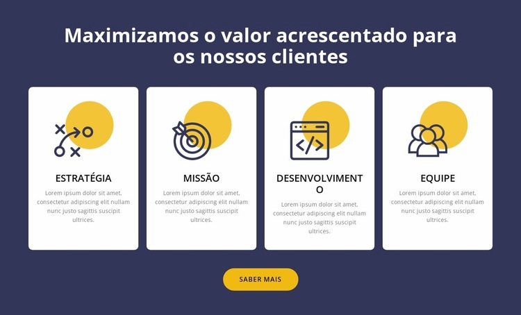 Impulsione seu negócio conosco Design do site