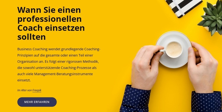 Professionelles Coaching Website-Vorlage