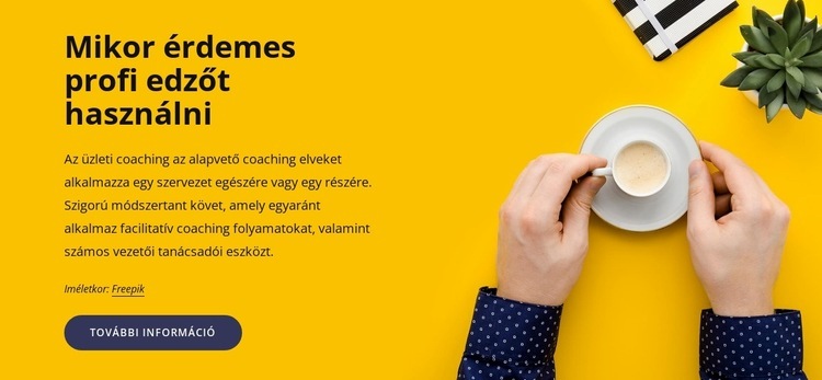 Profi coaching Weboldal tervezés