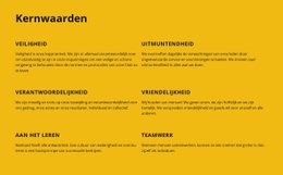 Kernwaarden Van Het Bedrijf - Sjablonen Website-Ontwerp