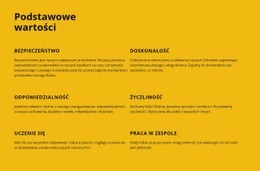 Podstawowe Wartości Firmy - Inspiracje Do Projektowania Stron Internetowych