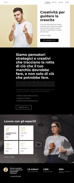 Siamo Pensatori Creativi Strategici - Online HTML Page Builder