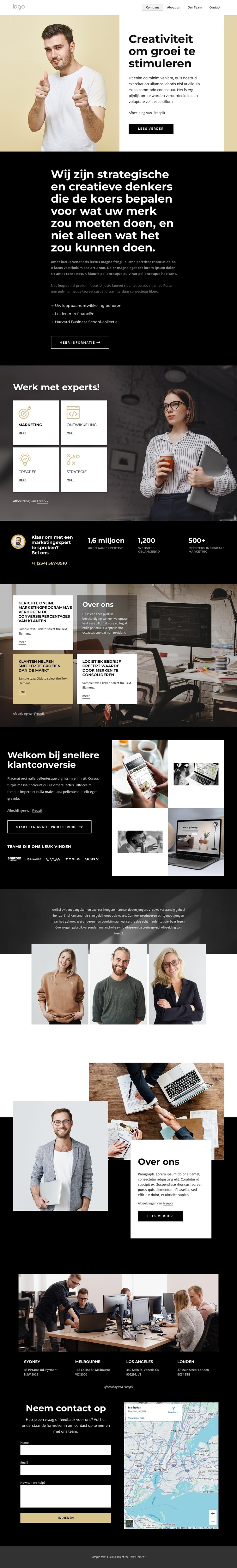 Wij zijn strategische creatieve denkers WordPress-thema