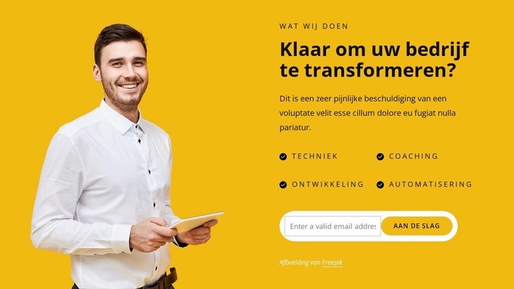 Wij geloven in creatieve probleemoplossing. Website ontwerp