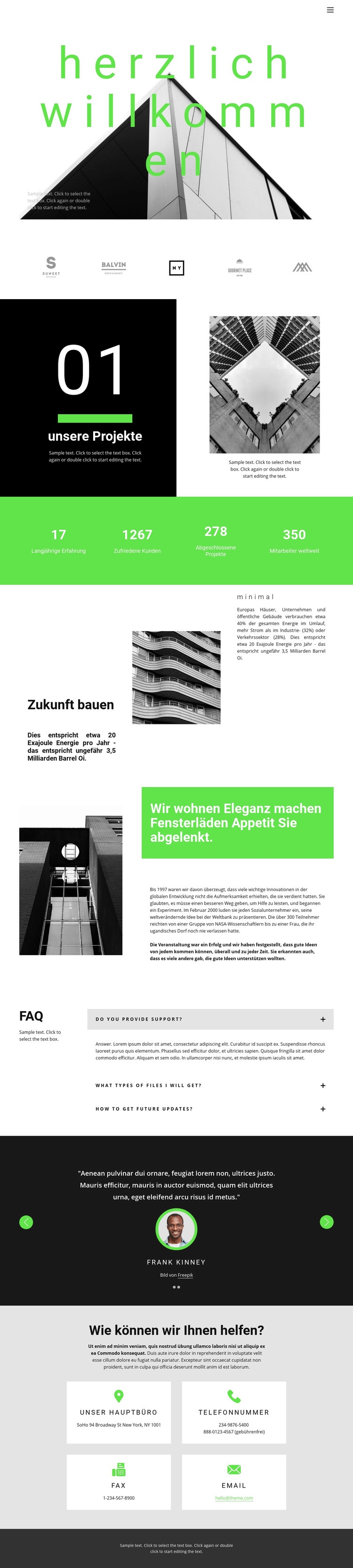 Schauen Sie sich unsere Projekte an Website design