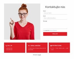 Kontaktní Formulář A Obrázek – Šablona Stránky HTML